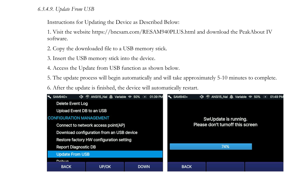 Update SW process