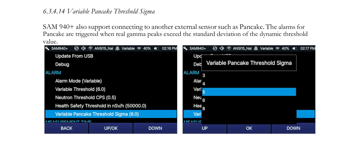 Variable Pancake Threshold Sigma
