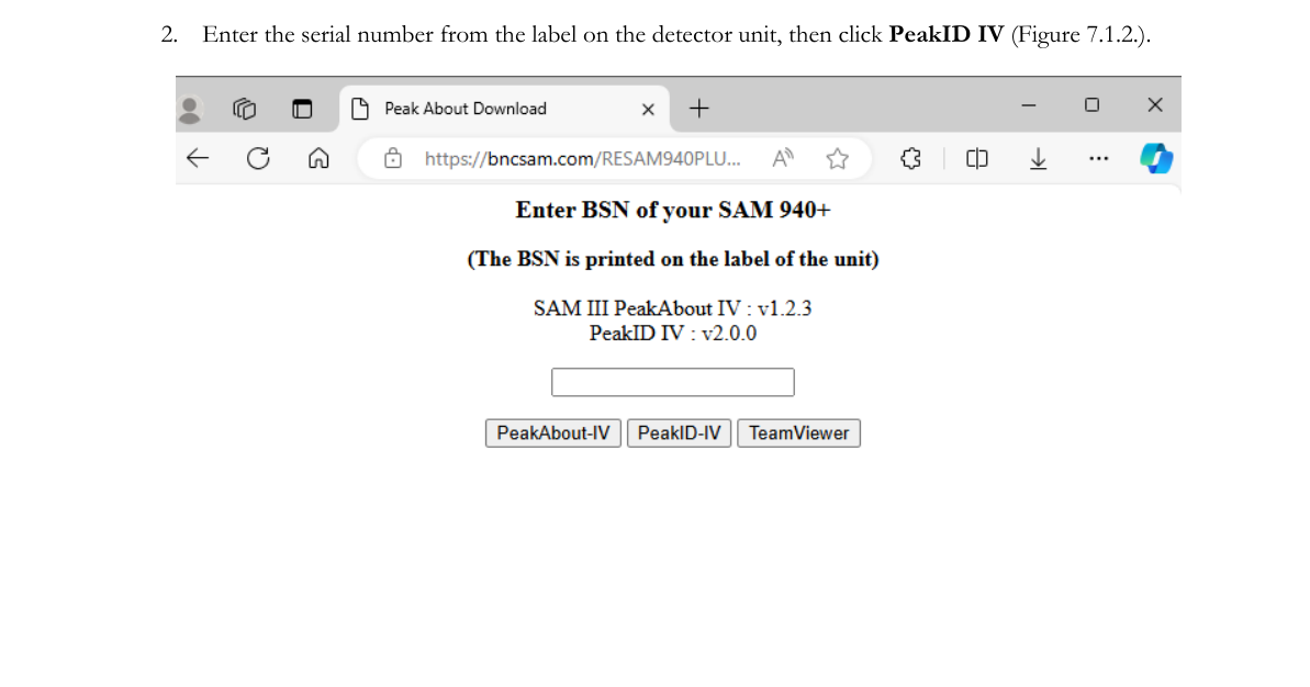 PeakID download page