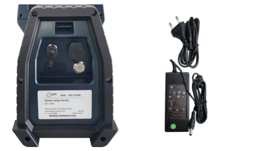 SAM 950 rear panel power switch and DC battery charger