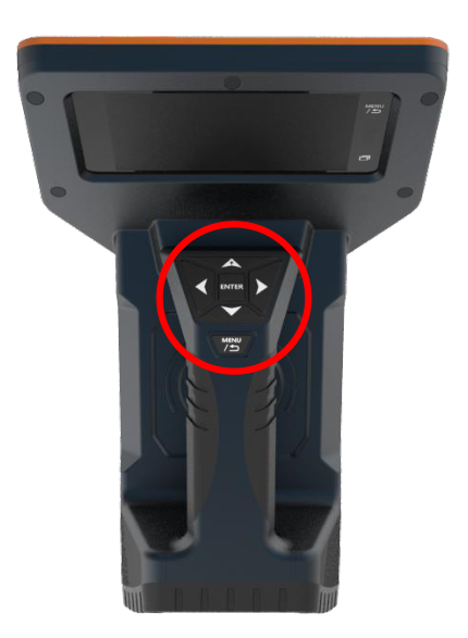 SAM 950 handle with the function button cluster highlighted