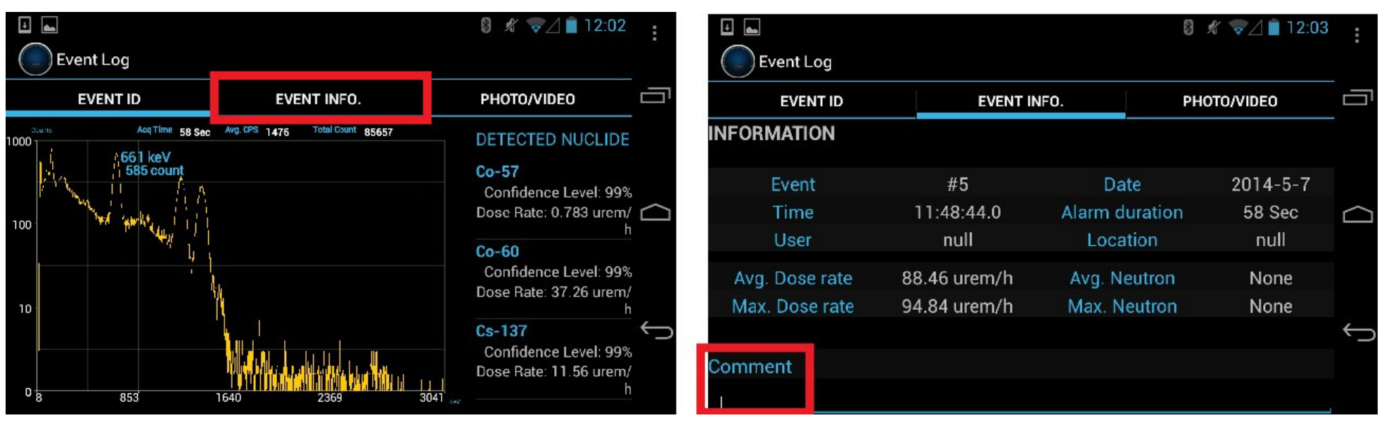 Figure 4.22. Navigating to the Comment field