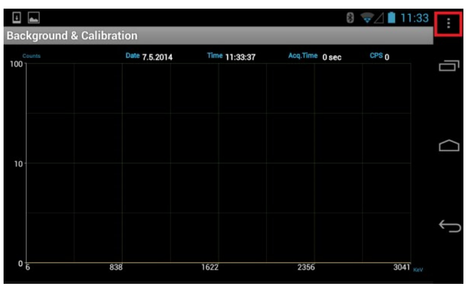 Manual calibration, Background and Calibration mode