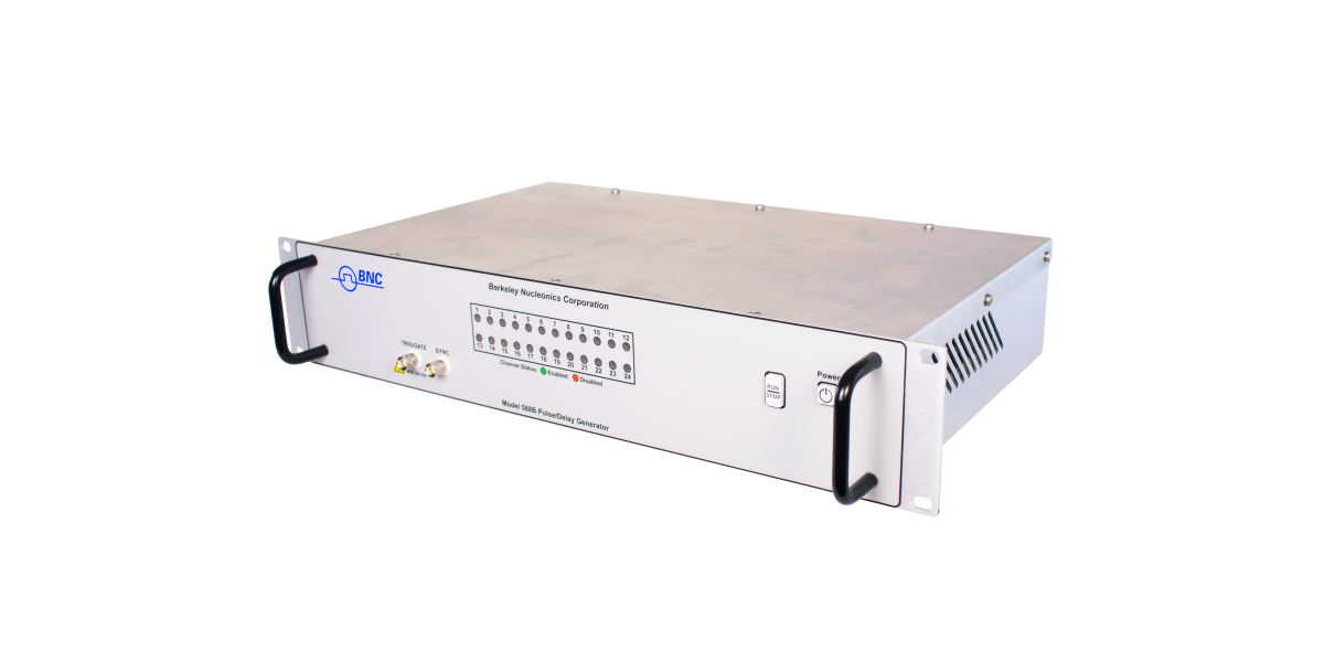 Berkeley Nucleonics Model 588B 24-channel pulse generator, front panel