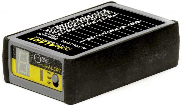Model 951 nukeALERT display and belt clip detail